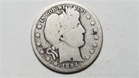 1894 Barber Half Dollar Rare