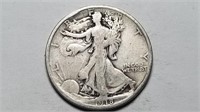 1918 D Walking Liberty Half Dollar High Grade