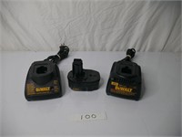 DeWalt battery and chargers