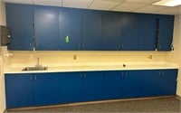 Blue Cabinets (Must Be Removed By Buyer)