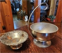 Silver Plated Fruit Bowl and Candy Dish
