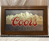 F7)  Coors Beer wall hanging. 1986