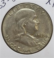 OF) 1963-D Franklin half dollar-XF