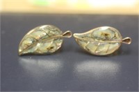 Pair of Leaf Sterling Earrings