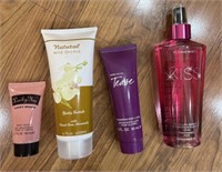 F12)  Misc. body was, body scrub, body lotion,