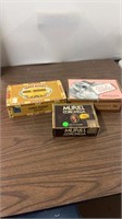 3 vintage cigar boxes