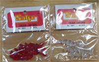 G) New Packs of Sulyn Tear Drop Beads, 1 Clear, 1