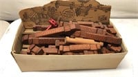 Box of Vintage Lincoln Logs