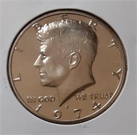 PROOF  KENNEDY HALF DOLLAR-1974-S