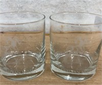 C13) 2 CANADIAN MIST “RAM” Tumblers