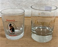 C13) 2 DEWAR’S SCOTCH WHISKEY TUMBLERS