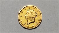 1849 $1 Gold Coin