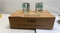 Eight new old stock, federal steamboat glasses