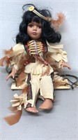 Native American Doll on Swing