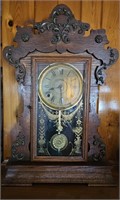 Vintage Mantel Clock with Key