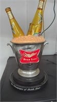 Miller ice bucket beer light