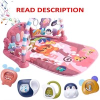 $36  PWTAO Baby Musical Activity Gym Mat  New Pink