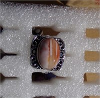 Agate Ring Size 6 1/2