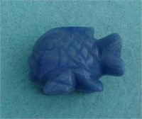 Gemstone Carved Fish 1 1/2"