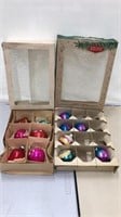 2 Boxes Vintage Christmas Ornaments