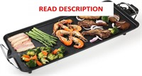 $47  Electric Griddle 11X25.7 Inch Adjustable Temp