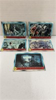 Five 1980 Star Wars ESB movie cards
