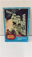 1977 Star Wars, storm troopers attack #42 card