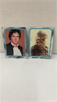 1980 Star Wars Han Solo & Chewbacca cards