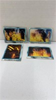 Four 1980 Star Wars Han Solo carbon freeze cards