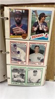 Binder of vintage baseball cards see pics