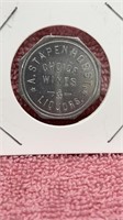 A.STAPENHORST Liquors at bar trade  token