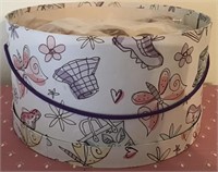 HATBOX WITH SEWING FABRIC