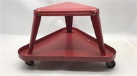 Rolling Mechanics Bench Red Metal