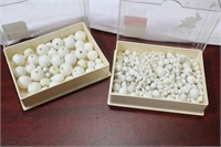 Two Small Boxes of Beads