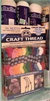 ASSORTED LOT OF EMBROIDERY THREAD