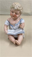 Vintage Piano Baby Girl Statue Figure Bisque