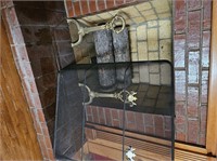 Fireplace Screen and Dog Irons