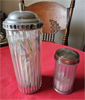 Straw Dispenser and Sugar Container