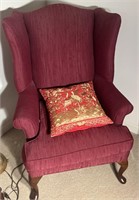 Queen Ann Style Wingback Chair