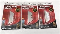 3pks New Utility Blades 5 In Each Pack
