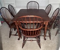 Nichols & Stone Dining Room Table With Chairs