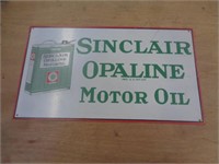 8"X14" METAL SIGN - SINCLAIR OPALINE MOTOR OIL