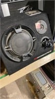 Sondpex radio amplifier system, powers on