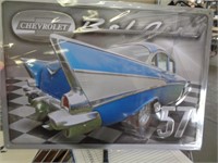 12"X17" METAL SIGN -   57' CHEVY