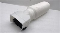 White Gutter Drain Retractable - Adjustable Size