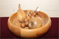 M/C Teak Fruit & Wooden Fruit Bowl