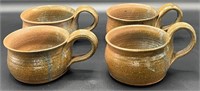 4 Pottery Cups