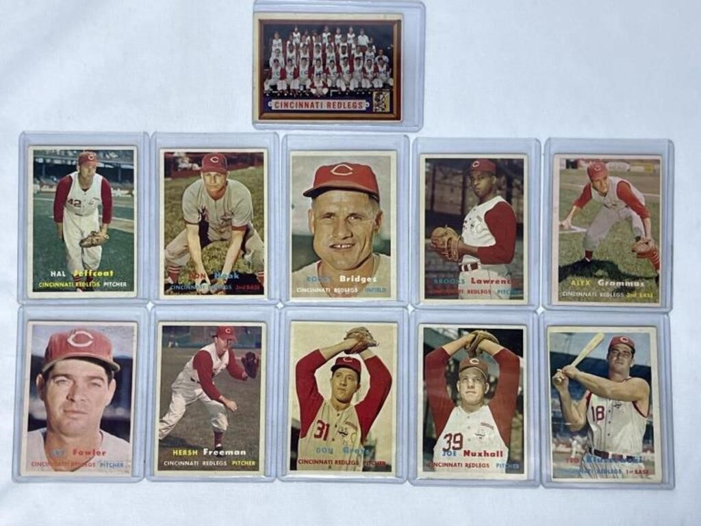 Cincinnati Redlegs Cards 1957