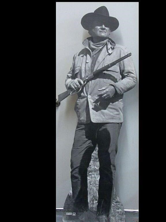 LIFE SIZE JOHN WAYNE CARDBOARD CUT OUT STAND UP