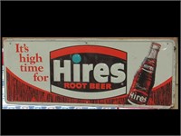 IT'S HIGH TIME FOR HIRES ROOT BEER TIN SIGN W/